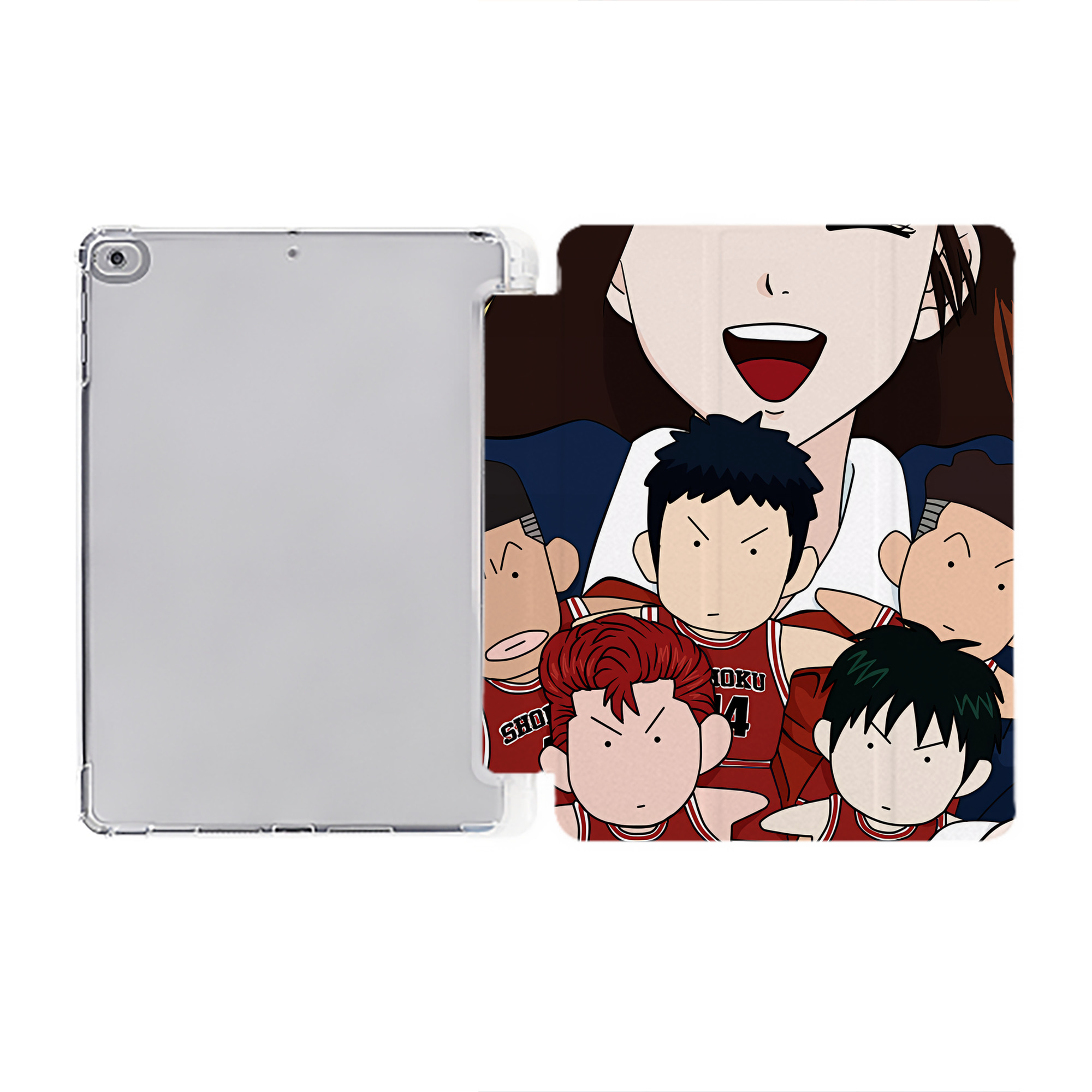 （画像用） SLAM DUNK／スラムダンク IPad ケース ペン収納付き 三つ折りスタンド PUレザー×シリコン 対応機種9.5/10.5/10.9インチ